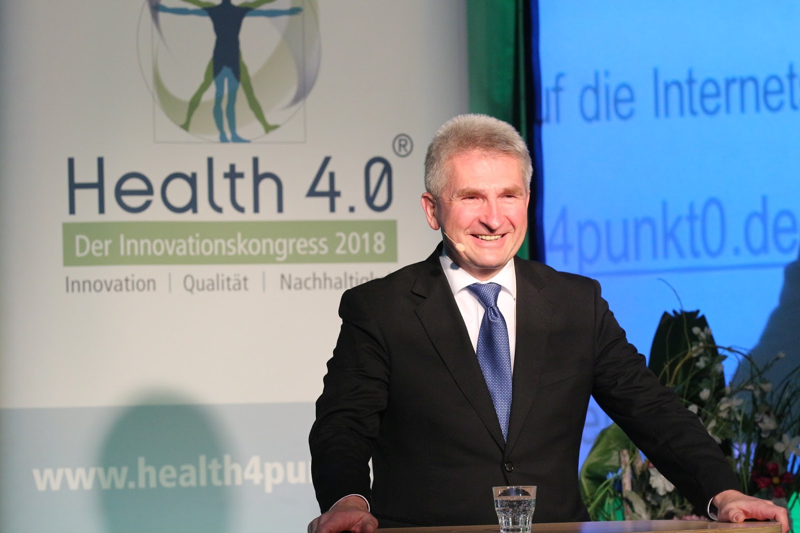 Andreas Pinkward (Minister für Wirtschaft, Innovation, Digitalisierung und Energie NRW) eröffnet die Health 4.0 | Bild: MCC 2018 Andreas Pinkward (Minister für Wirtschaft, Innovation, Digitalisierung und Energie NRW) eröffnet die Health 4.0 | Bild: MCC 2018