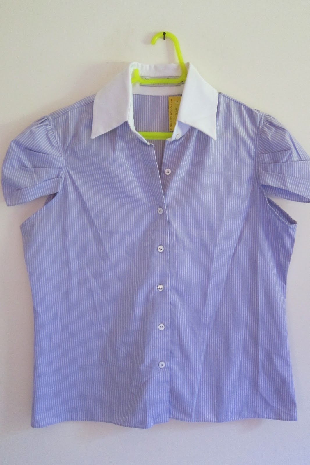 Brech Emporium Do Futuro Blusa Listrada Lilas E Branca Sta 