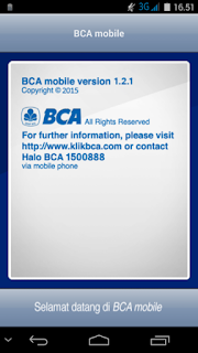 BCA Mobile  Versi 1.2.1