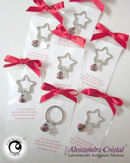 regalo festa di compleanno portachiavi coccinella regali colleghi personalizzati