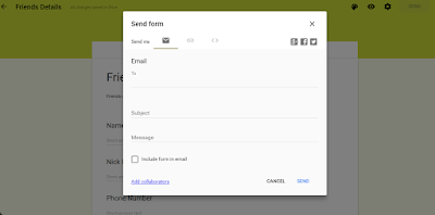google send form share google form