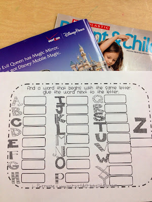 Kindergarten Is Crazy (Fun): Kindergarten ABC Literacy Station Ideas!