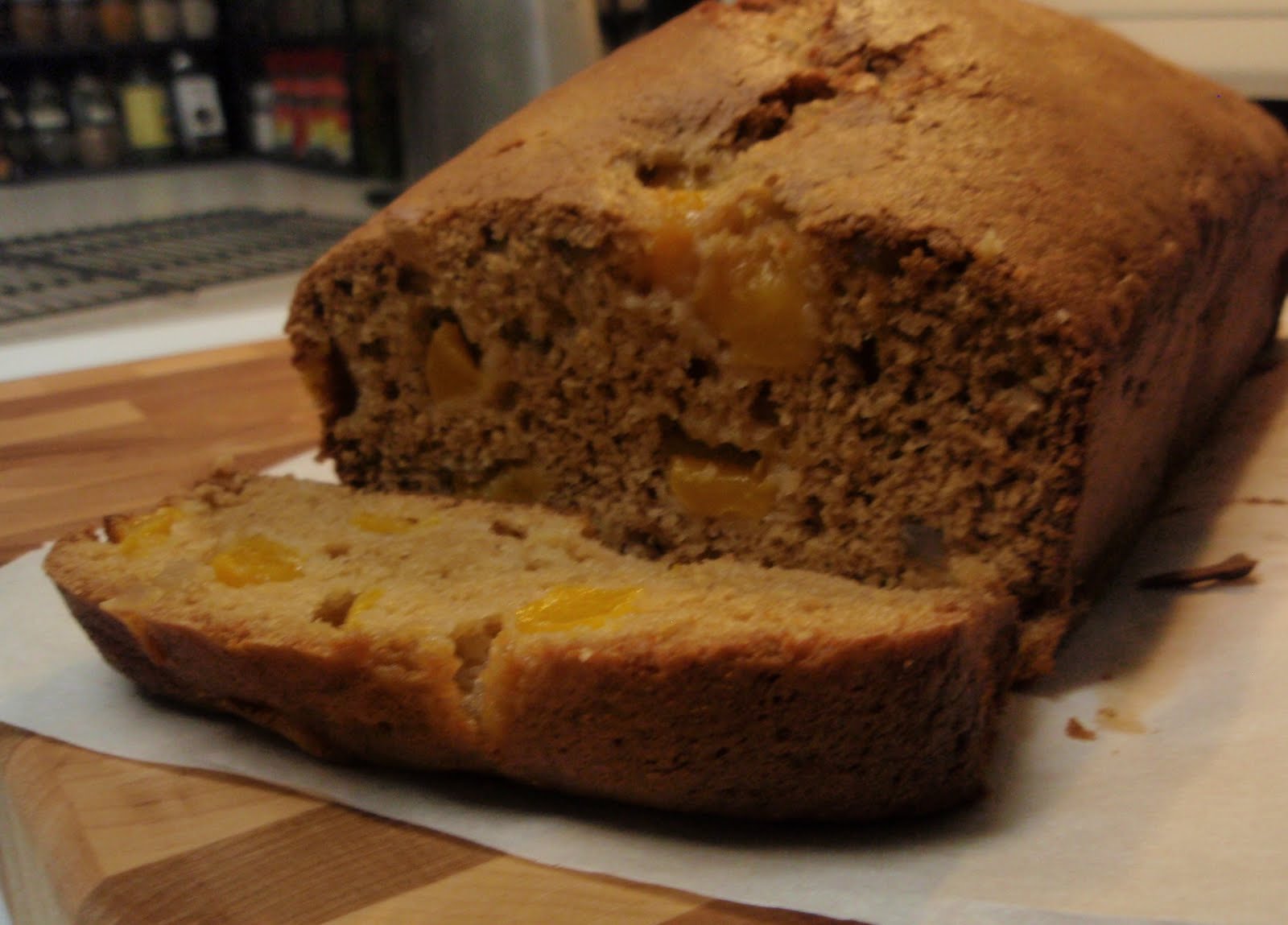 boys bake better Ginger Peach Bread
