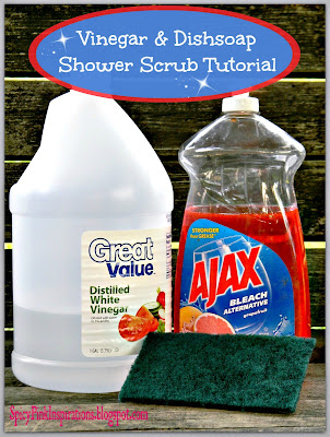 Vinegar & Dishsoap Shower Scrub Tutorial by spicypinksims.blogspot.com