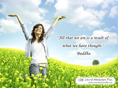 Free Law of Attraction Wallpaper with Quote by Buddha