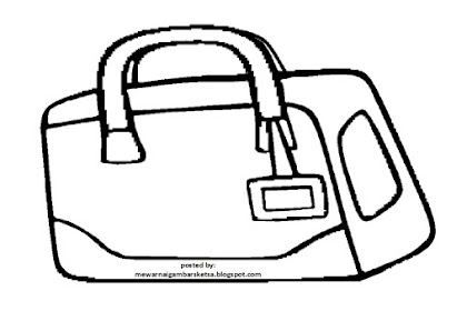 Kumpulan Gambar Untuk Belajar Mewarnai Mewarnai Gambar Tas Anak Tk