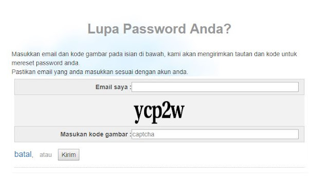 Lupa password SIM PKB