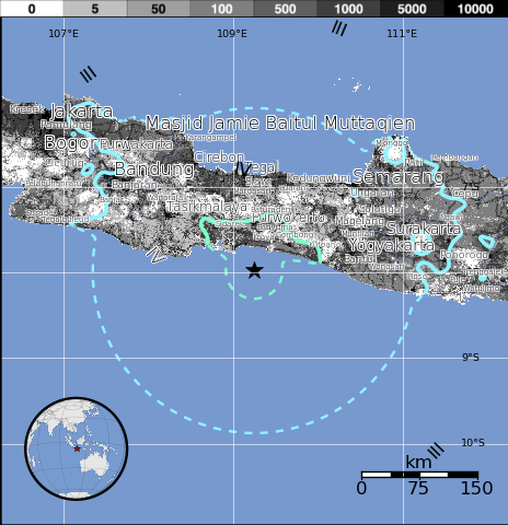 Epicentro sismo 6,1 grados en Indonesia, 25 de Enero 2014 Epicentro sismo 6,1 grados en Indonesia, 25 de Enero 2014