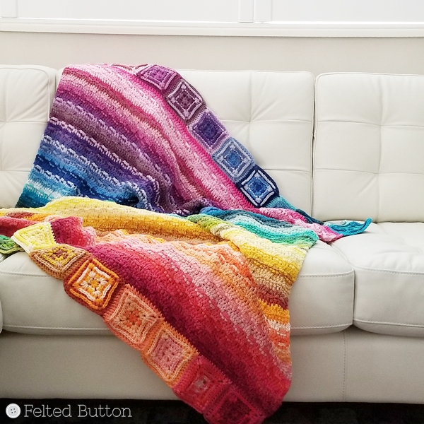 Every Bit a Blanket by Felted Button using Scheepjes Cahlista Colour Pack (free pattern coming soon) Every Bit a Blanket by Felted Button using Scheepjes Cahlista Colour Pack (free pattern coming soon)