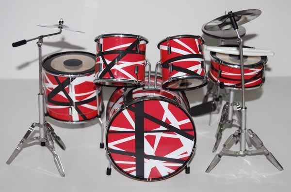 Miniature Drum Set Van Halen