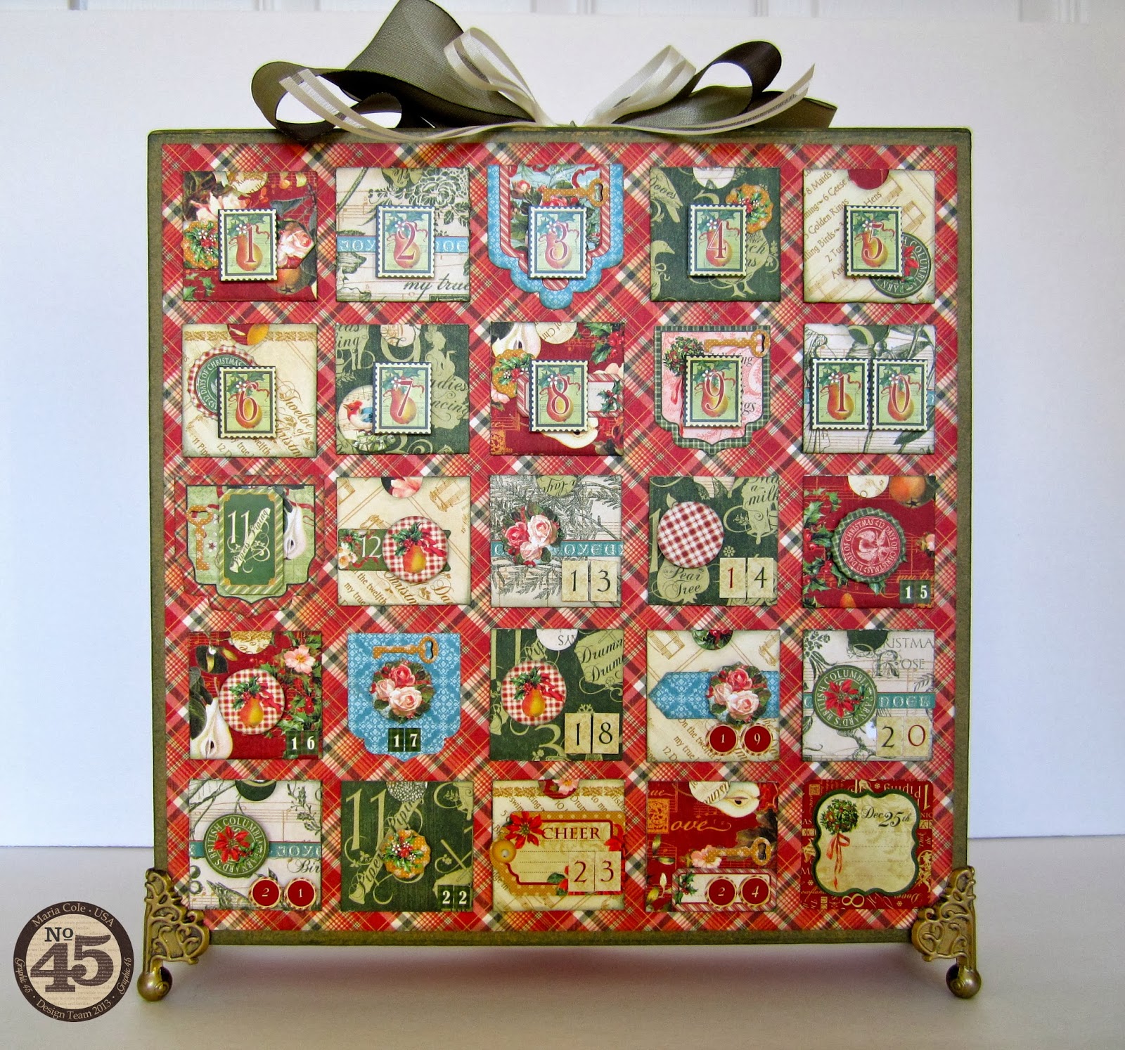 Paperiah Graphic 45 Advent Calendar Tutorial and some news!
