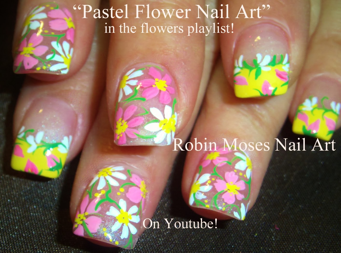9. Pastel Dot Flower Nail Art - wide 2