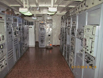 Electronics room of captured USS Pueblo, US spy ship moored in Pyongyang, North Korea