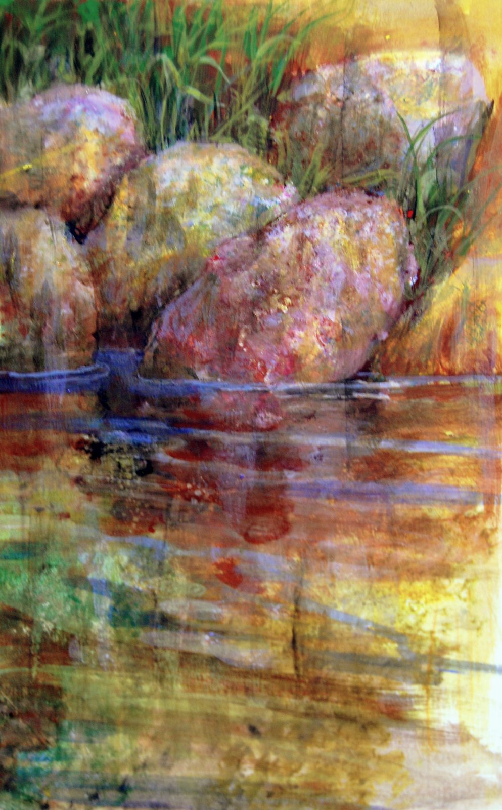 Art Talk Julie Ford Oliver Egg Tempera Landscape Unfinished Demo