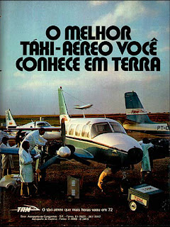 propaganda Táxi Aéreo TAM - 1973. brazilian advertising cars in the 70. os anos 70. história da década de 70; Brazil in the 70s. propaganda carros anos 70. Oswaldo Hernandez.