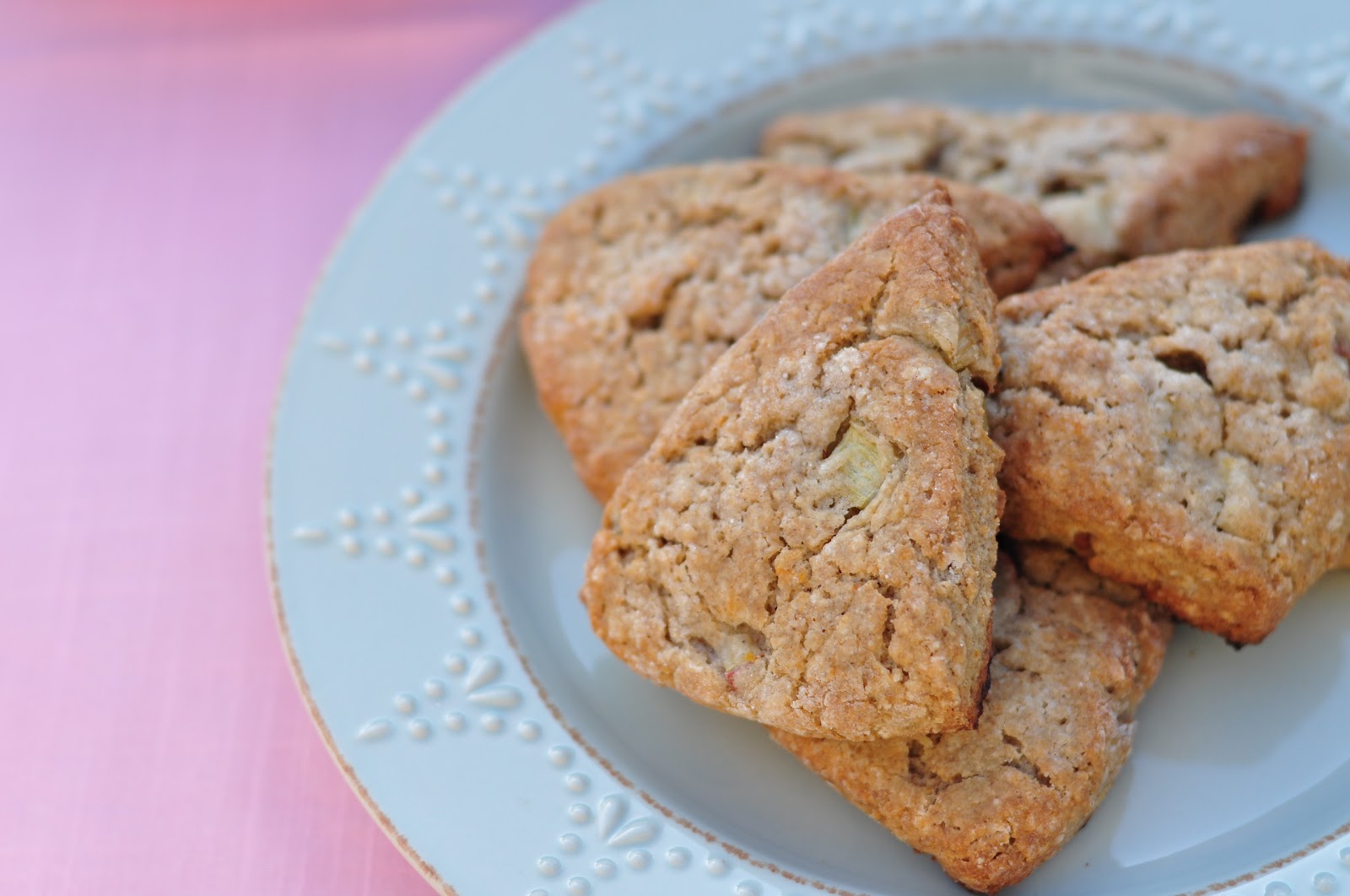 Rhubarb Scones