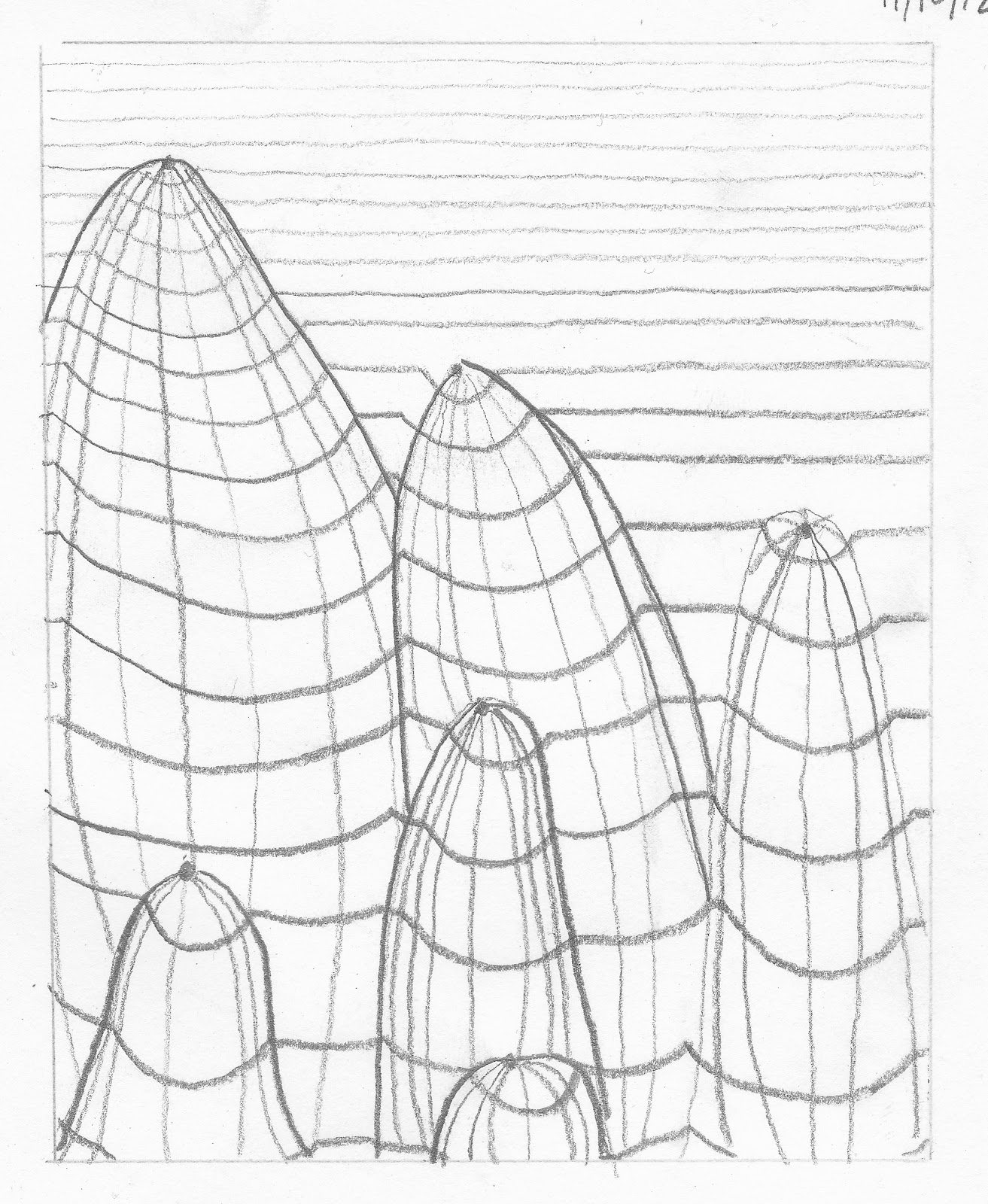 de dibujo artístico y color: Sombreado a partir de un dibujo de líneas.