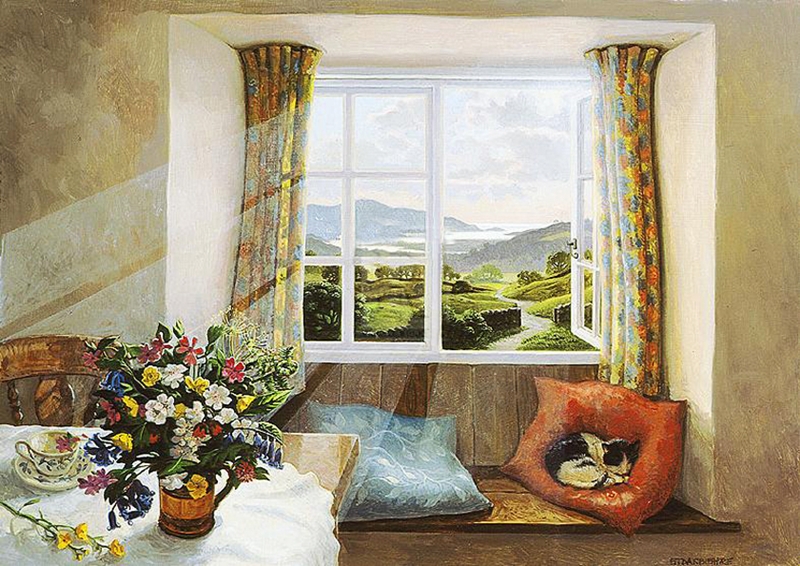 Stephen Darbishire 1940 | British Interiors and Landscape painter Stephen Darbishire 1940 | British Interiors and Landscape painter