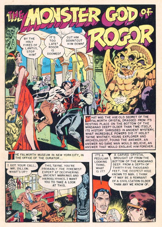 Reading Room CAPTAIN SCIENCE COMICS "Monster God of Rogor"