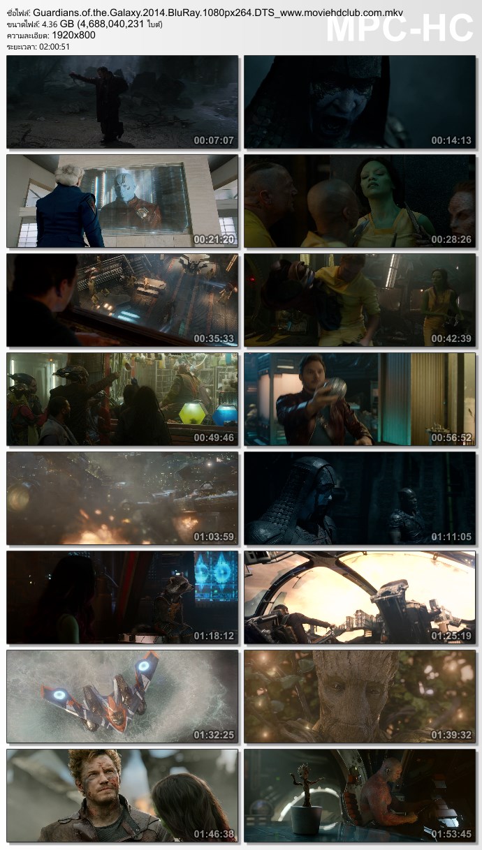 [Mini-HD] Guardians of the Galaxy (2014) - รวมพันธุ์นักสู้พิทักษ์จักรวาล [720p|1080p][เสียง:ไทย 5.1/Eng 5.1][ซับ:ไทย/Eng][.MKV] GG_MovieHdClub_SS