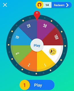 Spinning wheel on onead app to earn more money