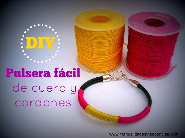 tutorial pulsera de cuero