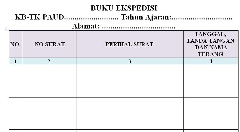 CONTOH BUKU EKSPEDISI SEKOLAH TAHUN AJRAN 20172018 Buih