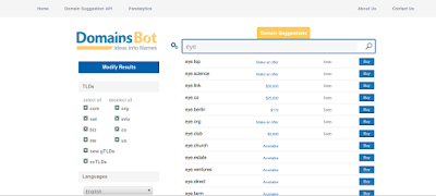 Domains Bot for Domain Suggestion Domains Bot for Domain Suggestion