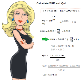 Equations to calculate the ESR and Qul.   Professor Natasha.