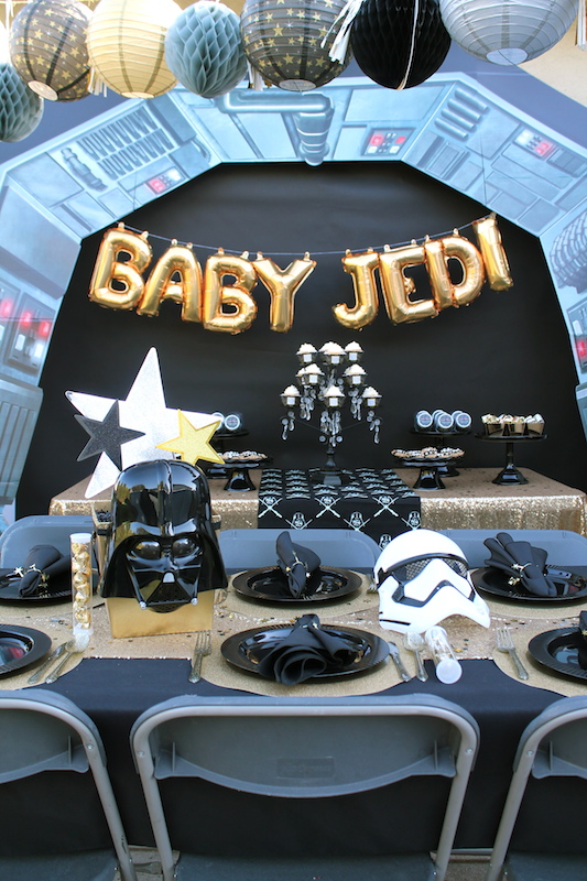 Little Jedi Baby Shower| Star Wars Party Ideas - LAURA'S little PARTY