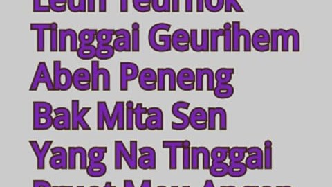 Pantun Lucu Aceh Terbaru