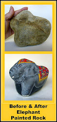 painted rock elephant animals rocks painting before wild nativity sets stone paisley