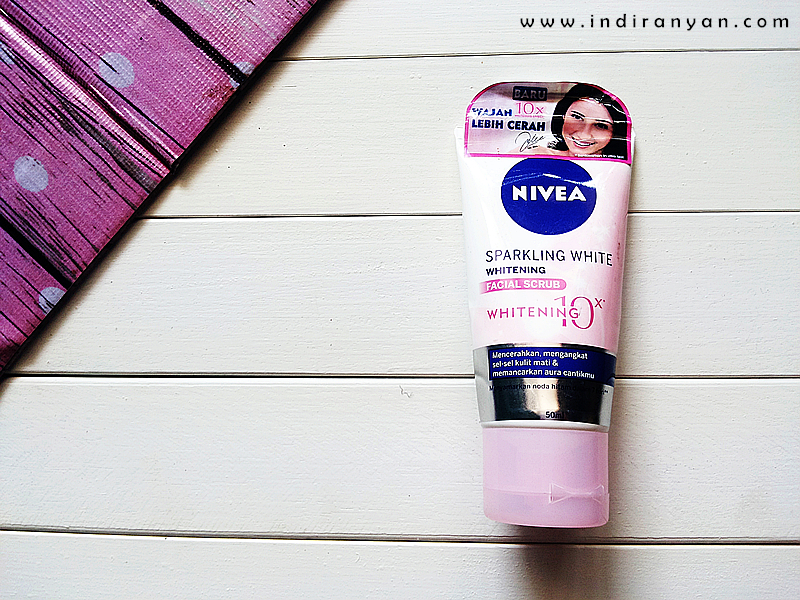 nivea sparkling white scrub