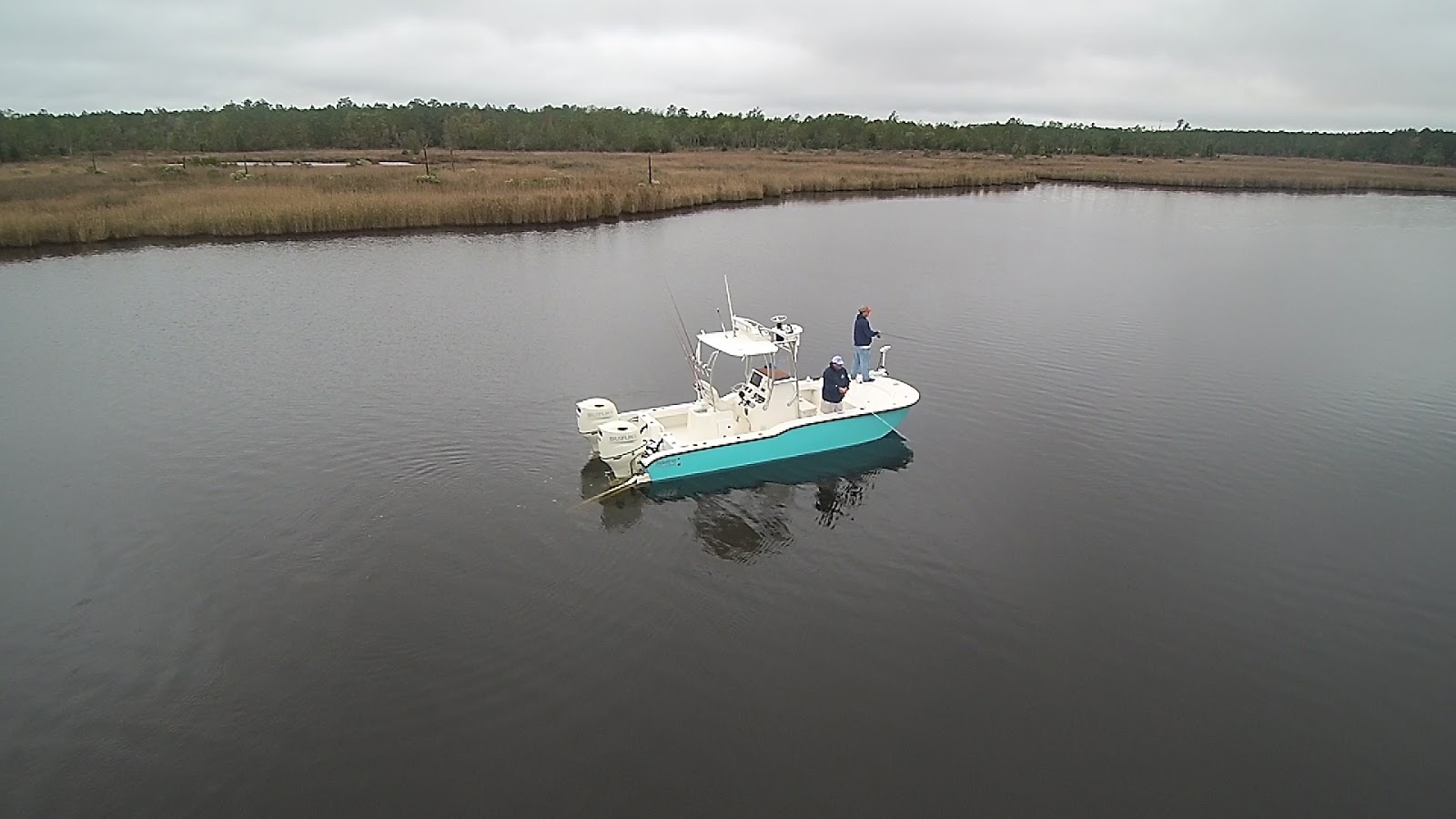Jim Baugh Outdoors TV Speckled Trout fishing on the Pamlico River Jim