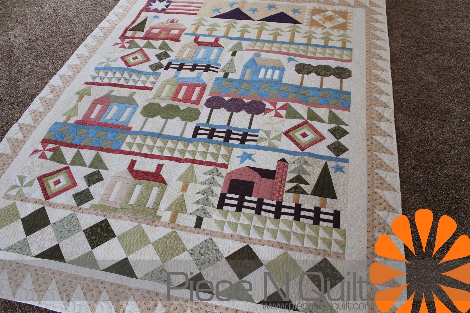Piece N Quilt America the Beautiful a block of the month quilt