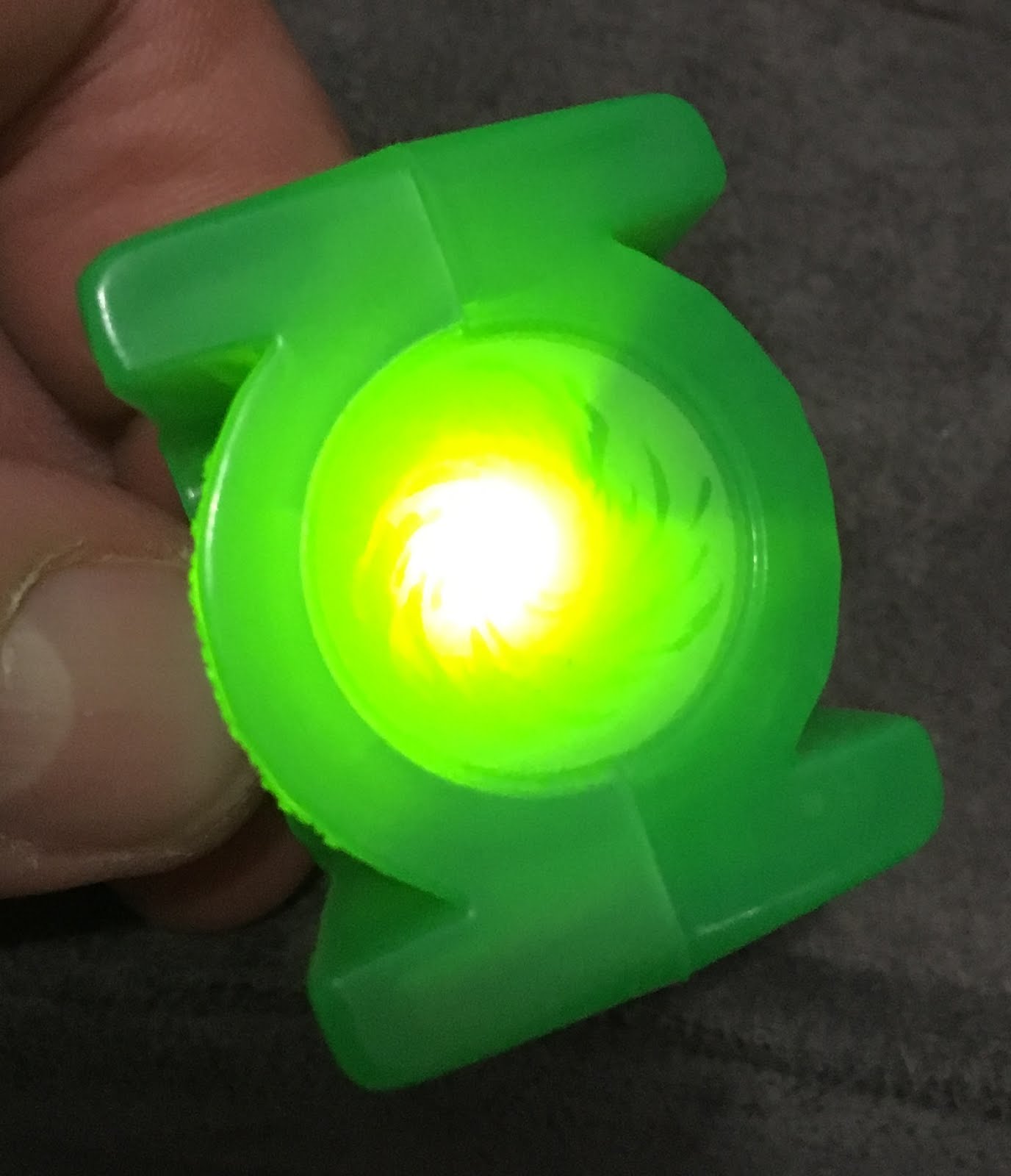 Green Lantern light up ring