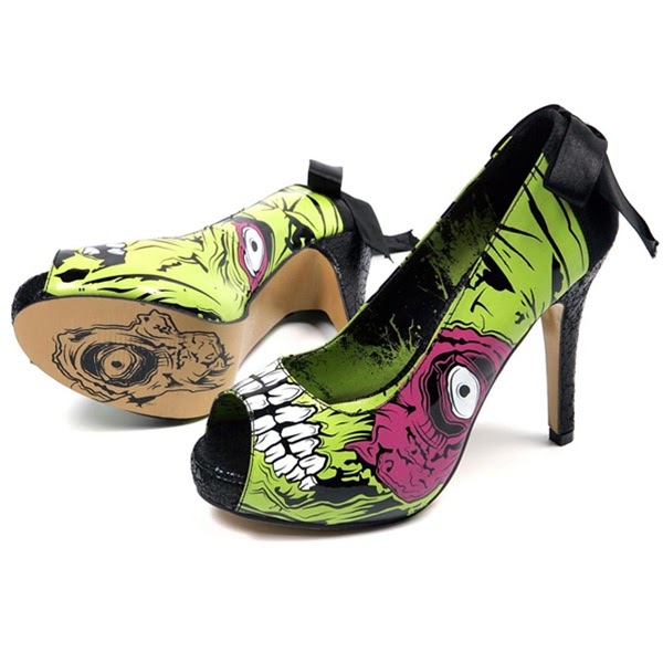 Fashion and Action: The Shoes Have Eyes 2 - Zombie Peep Toe Pumps