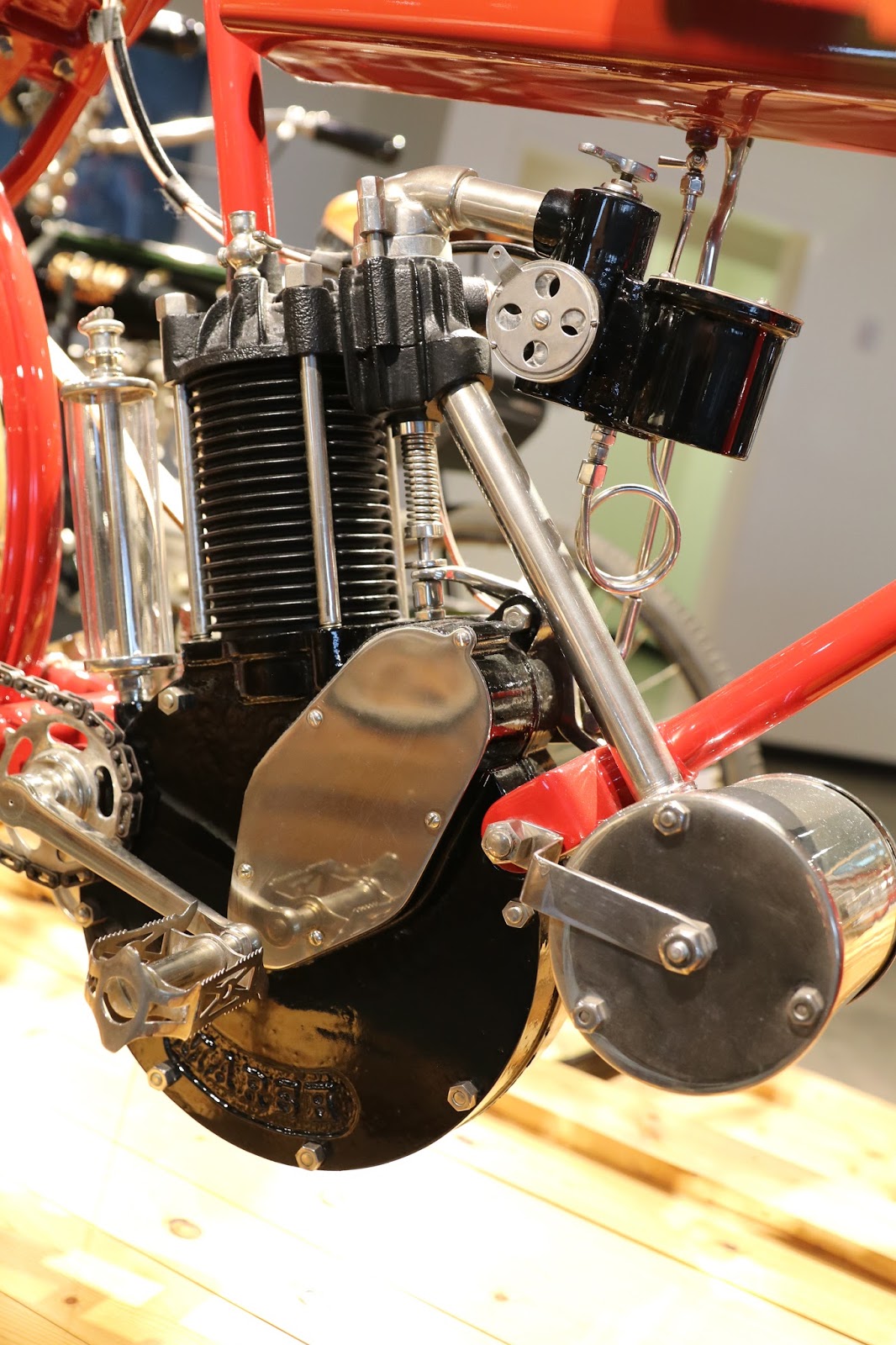 OldMotoDude 1905 Marsh on display at the Barber Vintage Motorsports