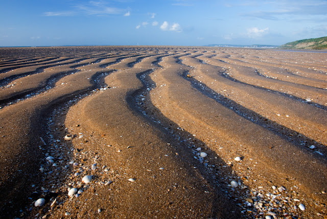 Landschapsfoto strand van Houlgate aan de Normandische Kust