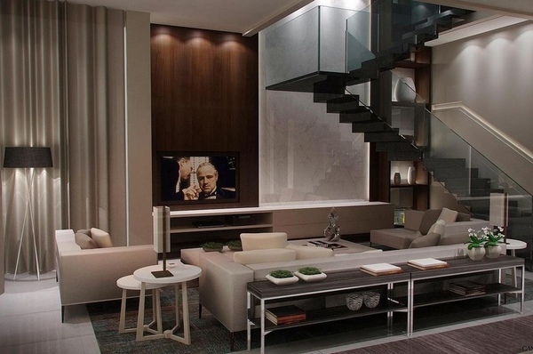 [46 صورة] غرف جلوس ومجالس بني وبيج ديكور بلس