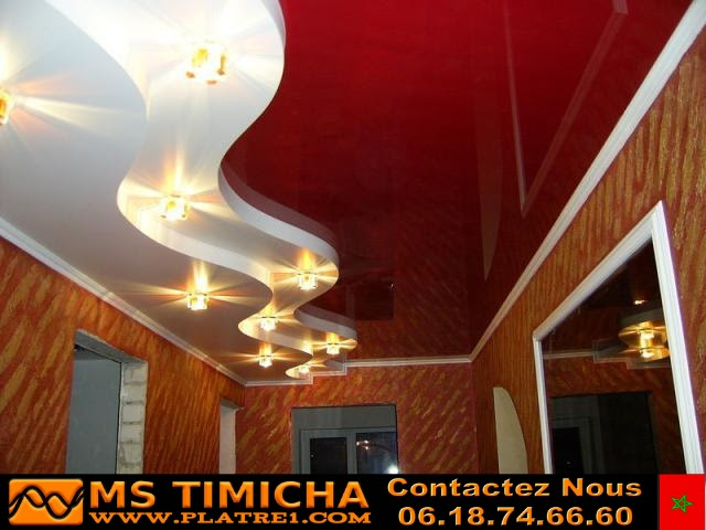 Decoration platre plafond maroc