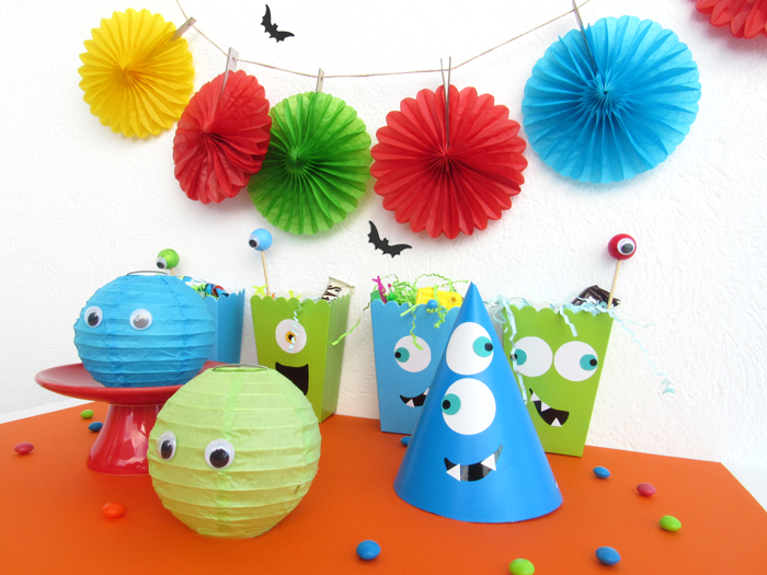 Valentina Vaguada: birthday party, cute monsters, color, halloween, not so scary, colorfull birthday, birthday idea, kids party