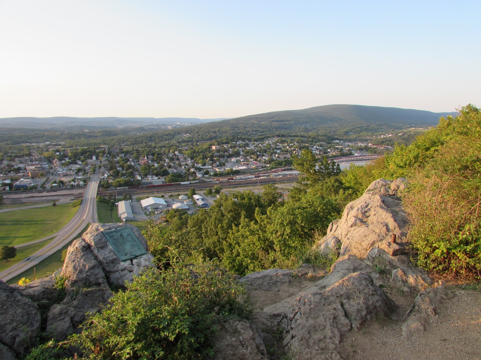Hollidaysburg Chimney Rocks, Canal Basin Park, and Railroad History