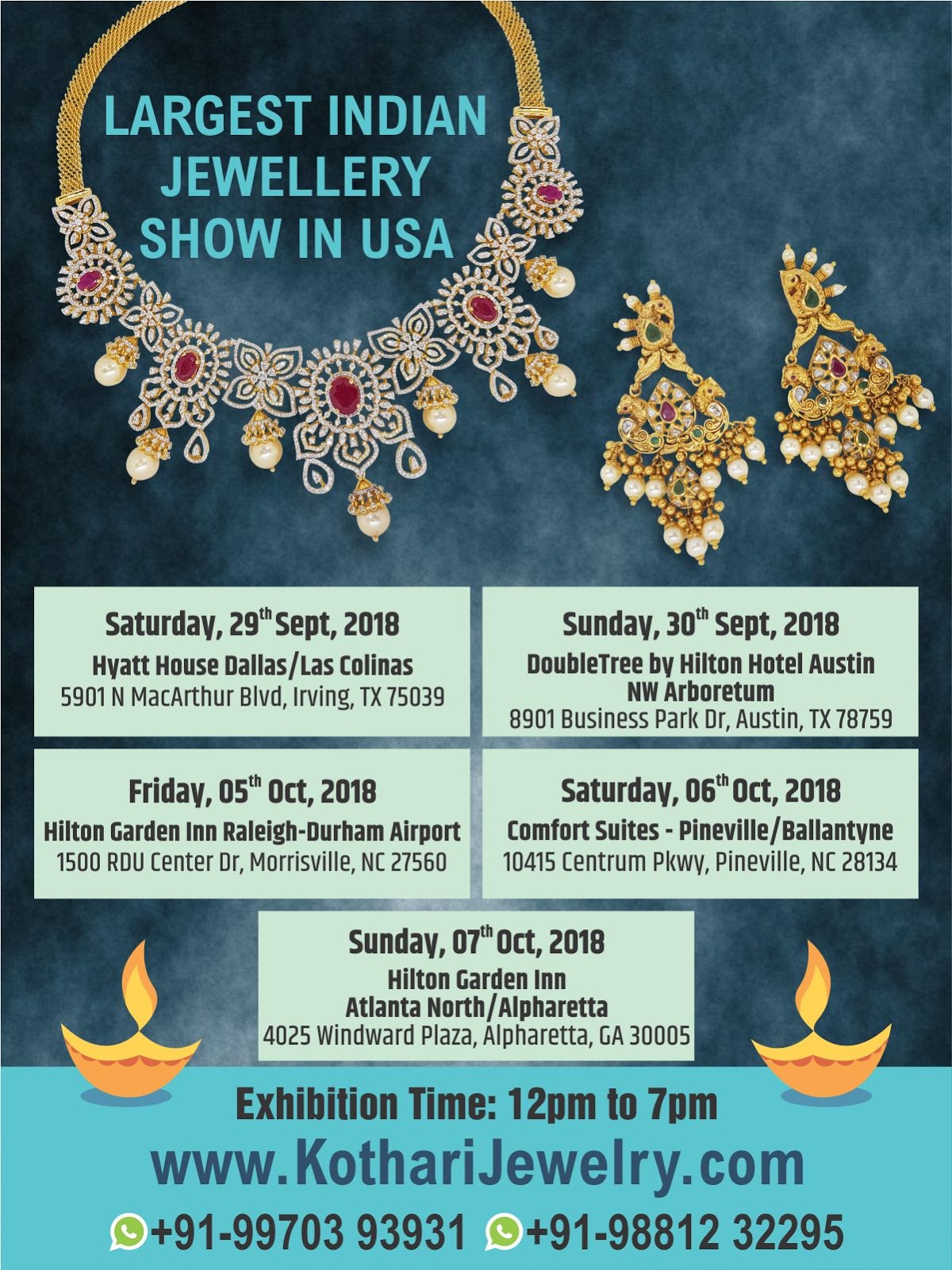 Largest Exhibition Show in US by Kothari Jewellery Jewellery Designs