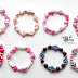 Urocze bransoletki dla dziewczynek z zestawu kreatywnego Hello Kitty/Cute pink bracelets for little girls from Hello Kitty set of beads