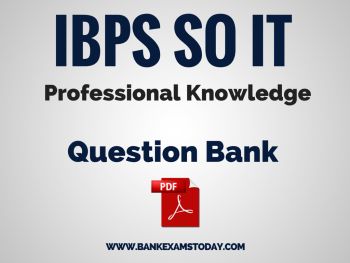 IBPS SO IT Officer Scale I