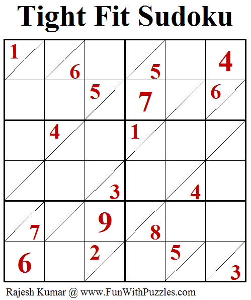 Tight Fit Sudoku (Fun With Sudoku #220)