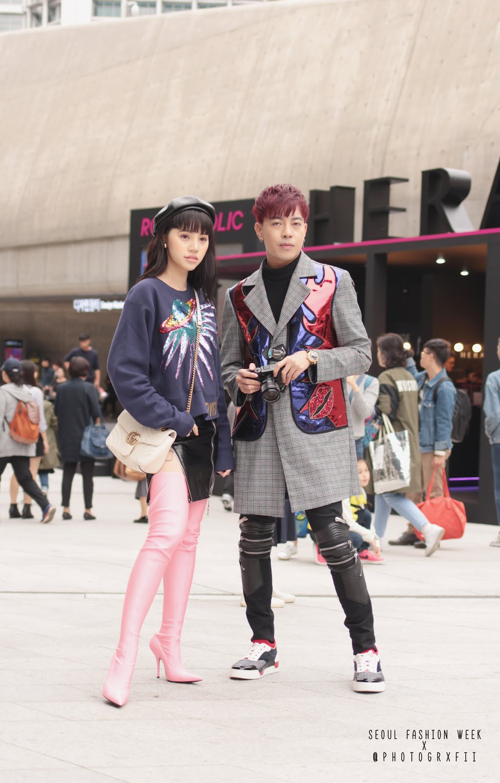 seoul fashion week ss18 dior overknee boots