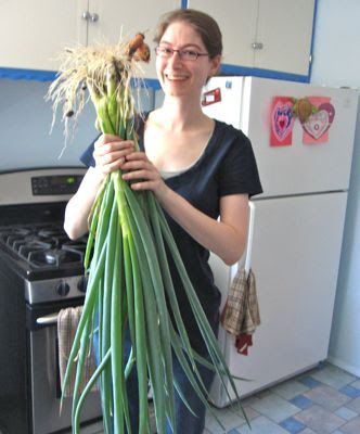 our scallions are gigantic