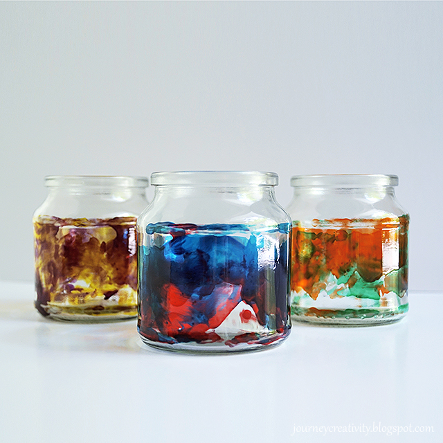 Recycled glass tea lights holder Journey into Creativity